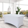 thumbnail image 2 of Elastic Tablecloth Decorative Close-fitted Unique Banquet Rectangular Table Cover, 2 of 5
