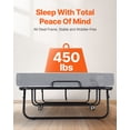 thumbnail image 3 of VEVOR Lit Escamotable Lit Pliant avec Matelas en Mousse de 5 Po pour Adultes et Invités, 3 of 9