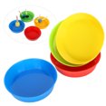 thumbnail image 3 of Round Pallets, Sturdy 4pcs Painting Pallet Durable Plastic  For Painting For School, 3 of 8
