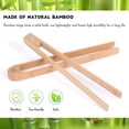 thumbnail image 2 of DEBGFS 2 Pieces Magnetic Bamboo Toaster 8.7 Inch Wooden Kitchen Toast for   Natural Bamboo Kitchen Utensils, 2 of 5