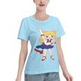 thumbnail image 2 of T-Shirt Basique à Manches Courtes pour Femmes Édition Sailor Moon Q Tsukiha, 2 of 6