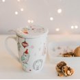thumbnail image 1 of Tasse en Porcelaine « Noël dans la Forêt » avec Couvercle, Filtre et Passoire, 1 of 3
