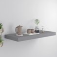 thumbnail image 1 of vidaXL Floating Wall Shelf Grey 60x23.5x3.8 cm MDF, 1 of 4