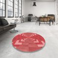 thumbnail image 4 of Ahgly Company Tapis Rectangulaire Lavable en Machine Rouge Transitionnel, 8 Pieds x 12 Pieds, 4 of 7