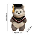 thumbnail image 3 of Graduation Hat Doll 4.7 Inch Cotton Plush Keepsake for 2025 Graduation, Soft Multicolor Decorative Souvenir, Collectible Gift for Grad Celebration, Home Table Bookshelf Decor, 1 Piece, 3 of 7