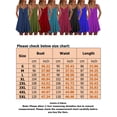 thumbnail image 2 of MAWCLOS Women Swing A-Line Sundress Button Strappy Slip Dresses Pleated Short Mini Dress Baggy Work Spaghetti Strap Claret 5XL, 2 of 2