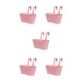 thumbnail image 2 of Transemion Iron Colorful And Practical Balcony Planters Railing Hanging For Stylish Garden Different Rainbow Pink 5Set, 2 of 6