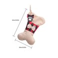 thumbnail image 3 of ziyahi Bone Christmas Socks Grid Pattern Small Gift Packaging Xmas Tree Christmas Door Wreath Hanging Pendent Sack Candy Wedding Flower grid, 3 of 7