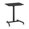 thumbnail image 1 of Seville Classics Black airLIFT® Pneumatic Tilting Mobile Desk Cart, 1 of 12