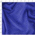 thumbnail image 4 of Soimoi Blue Cotton Voile Fabric Notes Musical Instrument Print Fabric by the Yard 42 Inch Wide, 4 of 5