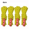 thumbnail image 3 of Thinsony 4 Pieces Tent Rope Hiking Wire Camping Supplies Multicolored Multifunctional Outdoor Lanyard Reflective Practical Safety Yellow 1Set, 3 of 6