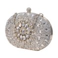 thumbnail image 3 of Sac Pochette de Soirée pour Femme avec Strass et Perles, Pochette, Sac à Main de Mariage, 3 of 8
