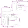 thumbnail image 4 of vidaXL Massage Recliner Chair Black Fabric, 4 of 5