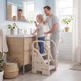 thumbnail image 4 of Gymax Toddler Step StoolAdjustable 3-Step Helper Stool w/ Safety Handles&Non-slip Pad, 4 of 10