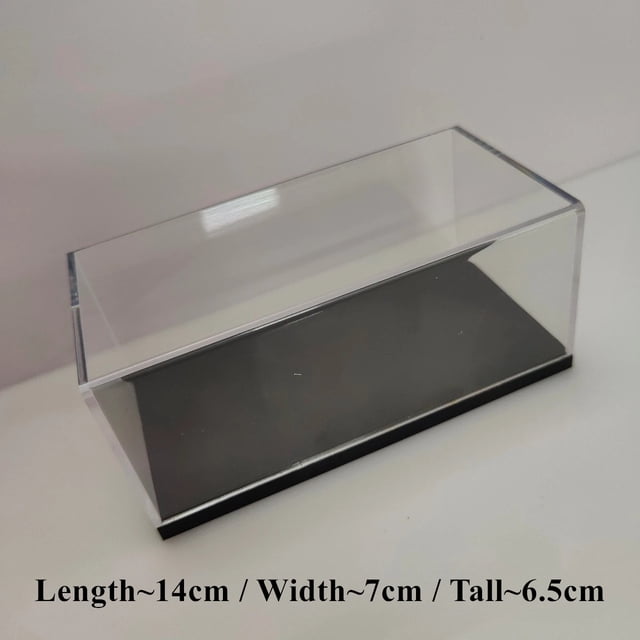 Échelle 1:43 1:64 Étui Rigide en Acrylique transparent Boîte d'Exposition en PVC pour Modèle de Voiture Figurine de Collection miniature. l'Étui Est Fait d'Acrylique et de PVC, Mesurant Environ 14 cm de Longueur, 7 cm de Largeur et 6,5 cm de Hauteur. Il Présente un Dessus transparent et une base Noire, Convient pour Exposer des Modèles de Voitures à l'Échelle 1:43 et 1:64. Note : Étui Seulement, Aucune Voiture Incluse.