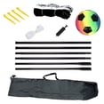thumbnail image 1 of TFixol Portable Soccer Net Set with Carry Bag, Inflatable Ball, and Air Pump for Outdoor Sports on Grass, Sand, or Beach - Easy to Assemble and Transport, 1 of 6