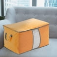 thumbnail image 2 of Non-Woven Storage Bags - Reinforced Handles, Clear Window, Foldable - for Clothes/Quilts, Closet/Laundry, Multi-Color Options, 2 of 3