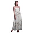 thumbnail image 1 of Bimba Robe à Bretelles Smockée en Georgette pour Femmes à Imprimé de Fleurs et d'Oiseaux Bulbes - XX-Grand, 1 of 7