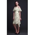 thumbnail image 4 of Bimba Robe Droite à Épaules Dénudées Style Chic pour Femmes Imprimé Oiseau Blanc Tunique d'Été - TTTG, 4 of 6