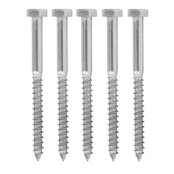Hex Lag Screws 304 Stainless Steel Half Thread Bolt Wood Hex Lag Screws Self Tapping Wood  Screw for Carpentry Roof Components