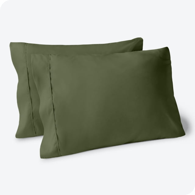 Bare Home Pillowcase Set - Premium 1800 Collection - Double Brushed - Ultra Soft - Standard Size, Cypress, 2 Count