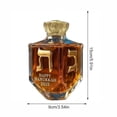 thumbnail image 3 of EARKITY Hanukkah Commemorative Gold Rimmed Glass Whiskey Bottle High Borosilicate Glass Bottle Decanter Enhance Your Wine Style Suitable For Gift And Own Use, 3 of 6