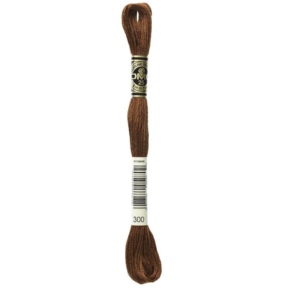 DMC 6 brins fil à broder en coton, 8 m (8.7 yd), brun