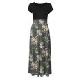 thumbnail image 4 of Jusqu'à 65 % de Rabais! Robes d'Été Mode pour Femmes 2024 Grande Taille Teinture sur Nœuds Colorées Longues à Imprimé Floral Robes Plage Décontractées Maxi Robe d'Été, 4 of 6