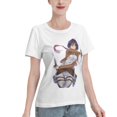 thumbnail image 2 of Women's Basic Short Sleeve T-Shirt Attacking Giant Mikasa Ackerman, 2 of 6