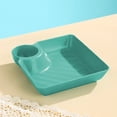 thumbnail image 4 of Plateau à Collations en Plastique avec Compartiment à Sauce / Assiette de Souper Séparée pour Trempettes / Plateau à Condiments pour Poulet, Frites, Raviolis et Sushi / Plateau de Service Alimentaire Réutilisable pour la Cuisine à la Maison Ou pour une Utilisation Décontractée en Fête, 4 of 6