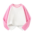 thumbnail image 1 of Chandails pour Filles Rose Chandail à Manches Longues T-Shirts à Col Rond pour Filles Hauts d'Automne T-Shirts Coton Décontracté Chandail pour Enfants Filles Taille 7-8 Ans Vêtements, 1 of 3