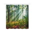 thumbnail image 1 of Shower Curtain for Bathroom Polyester Fabric Mildew-Resistant Printed Design 150 cm x 180 cm with 12 Grommet Holes, 1 of 2