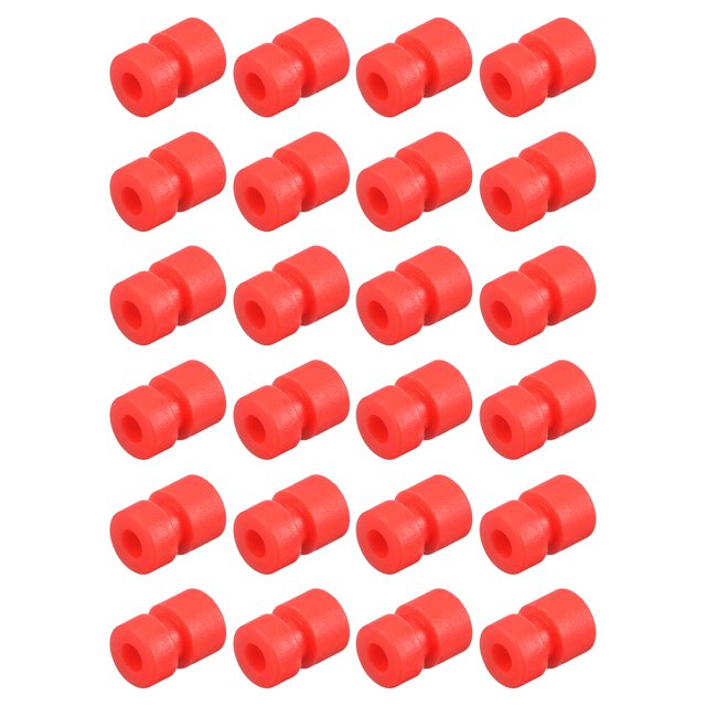 Unique Bargains 24Pack RC Anti Vibrations Boules de Caoutchouc pour F4 F7 Contrôleur de Vol M2x6.6mm Rouge
