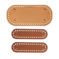 thumbnail image 1 of TISHITA PU Leather Bag Bottom Pad for Crochet Shaper Tote Brown, 1 of 8