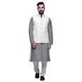 thumbnail image 1 of Atasi Ensemble Kurta Pyjama Ethnique Classique à Manches Longues Imprimé pour Hommes Tenue Décontractée, 1 of 5