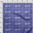 thumbnail image 3 of oneOone Velvet Medium Purple Fabric Travel Craft Projects Decor Fabric Printed By The Yard 58 Inch Wide, 3 of 5