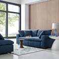 thumbnail image 1 of Modway Commix Down Down Filled Overstuffed 2 Piece Sectional Sofa Set, Two Corner Chairs, Azure, 1 of 2