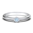 thumbnail image 1 of Classic Bezel Set Birthstone Ring - Blue Topaz (December), 1 of 4