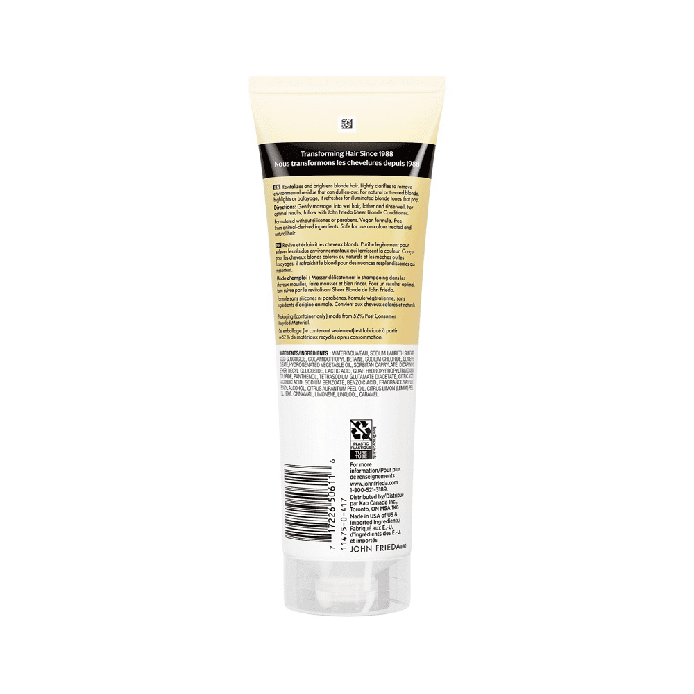 John Frieda Shampooing Illuminant Activateur de Reflets pour Cheveux Blonds