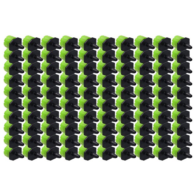 Fdit Irrigation Sprinkler, Goutte à Goutte Irrigation Sprinkler, 100pcs 8 Trous Irrigation Goutte à Goutte Émetteur Réglable Goutte à Goutte Irrigation Sprinkler pour Jardin Serre Cour