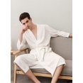 thumbnail image 3 of Men's Breathable Cool Feeling Bathrobe And Clubwear For Spring/Summer, 3/4 Sleeves, 3 of 4