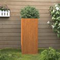 thumbnail image 1 of vidaXL Jardinière 32x29x75 cm Acier Corten, 1 of 5
