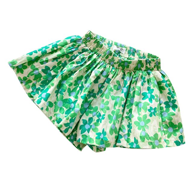 Jupe-Short Mignonne à Fleurs pour Filles Bébés Été