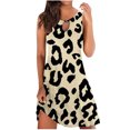 thumbnail image 2 of SMihono Robes d'Été Bohémiennes pour Femmes Grande Taille Mode Imprimée Confortable Sans Manches Décontractée, 2 of 4