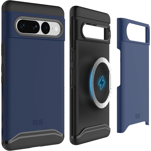 TUDIA Merge Google Pixel 7 Pro Case 2022 Magsafe Compatible Heavy Duty - Indigo Blue