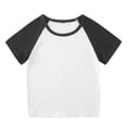 thumbnail image 3 of MKOSPLRT Workout Sets for Kid 12M-11Y Color Block Running Outfits Short Sleeve Raglan Shirts Drawstring Waist Track Shorts Sports Outfits, 3 of 4