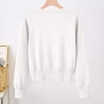 thumbnail image 4 of Timegard Cardigan for Women Lightweight Fall Cropped Solid Color Open Front Button Sweater Knit Coat, 4 of 9