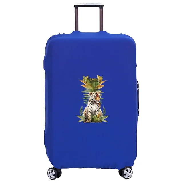 Housse de Valise Lavable Housse de Protection Anti-Rayures Housse Adaptée pour Motif Imprimé JungleTiger Convient 18-32 Pouces jungle tiger letterI L