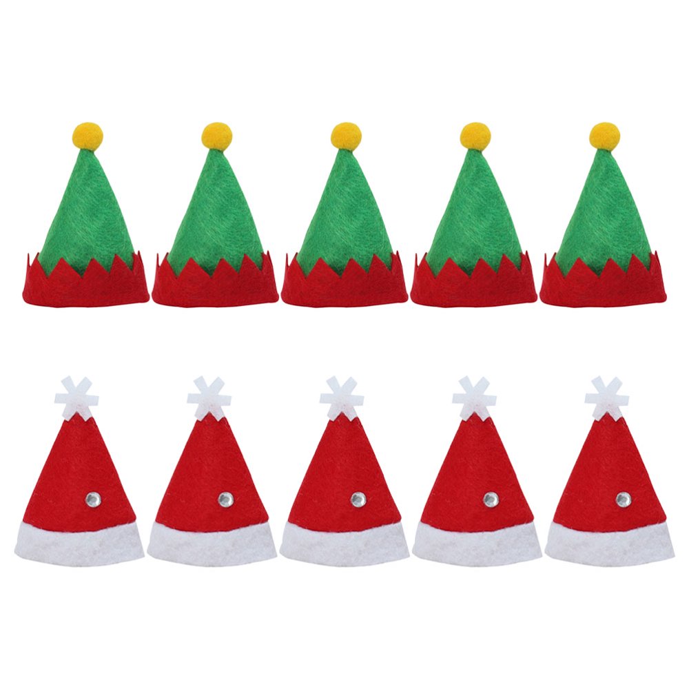 Vaskula 60 Pièces Mini Bonnet de Noel et Echarpe de Noël Bonnet de Noel Vaskula 60 Pièces Mini Bonnet de Noel et Echarpe de Noël Bonnet de Noel