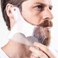 thumbnail image 1 of Beard Shaping Tool Kit with Transparent Template and Styling Comb for Precise Men's Grooming, 1 of 4